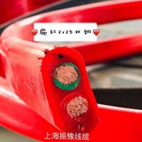 廣東佛山起重機電纜線，扁紅2*25雙鋼