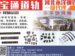 寶通道軌河北永洋鋼鐵一級代理已加入《起重匯采購指南》！